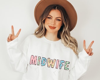 Midwife Png for Sublimation, Midwife Png Design, Midwife Doodle Font PNG, Midwife Digital Download, Midwife Nurse PNG, Midwifery Png