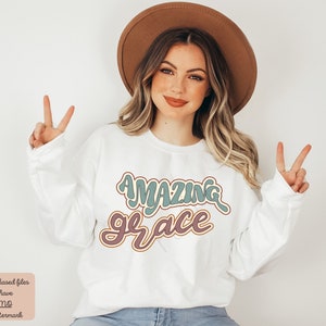 Amazing Grace Png, Christian PNG for Sublimation, Christian PNG Design, Christian Quote Sublimation File, Bible Verse PNG, Christian Shirts
