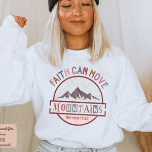 Faith PNG, Christian PNG, Faith Can Move Mountains Png, Christian Quote Png for Sublimation, Religious PNG, Bible Verse Png, Jesus Png