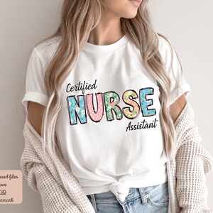 Certified Nurse Assistant Png for Sublimation, Nurse PNG Design, Nursing PNG, Nurse Sublimation File, Healthcare PNG, Nursing Assistant Png