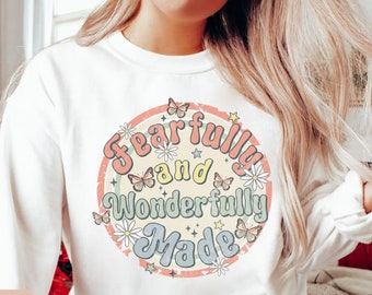 Fearfully and Wonderfully Made Distressed Png, Fearfully and Wonderfully Made, Fearfully Made, Faith Png, Christian Png, Christian, Faith
