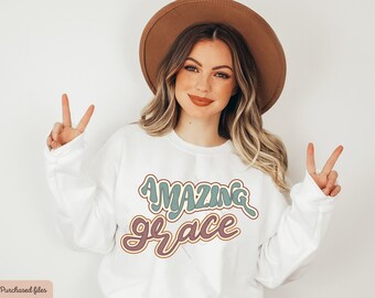Amazing Grace Png, Christian PNG per sublimazione, Christian PNG Design, Christian Quote Sublimation File, Bible Verse PNG, Christian Shirts