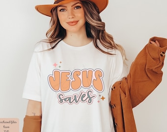 Jesus Saves Png, Christian PNG for Sublimation, Christian PNG Design, Christian Quote Sublimation File, Bible Verse PNG, Christian Shirts