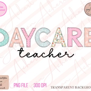 Daycare Teacher Png, Daycare Png, Daycare Teacher Gifts, Back To School PNG, Daycare Digital Download, Daycare Teacher Shirt, Hello Daycare