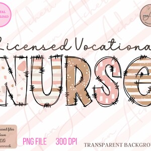 Licensed Vocational Nurse PNG, Lvn Png, Nurse Png, Nurse Png for Sublimation, Nurse Sublimation PNG, Licensed Vocational Nurse