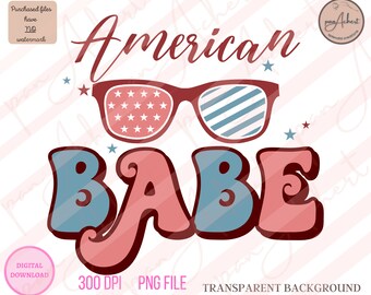 American Babe Png, American Babe, 4th of July, 4th of July PNG, Independence Day, July 4th, Fourth of July PNG, Fourth of July, July Fourth