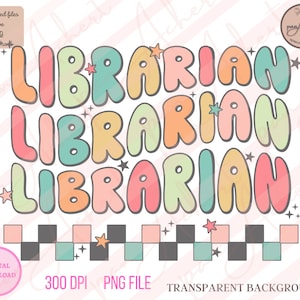 Librarian PNG, Librarian, School Librarian Png, School Librarian, Librarian Gifts, Book Lover, Retro Librarian, Library Worker,Library