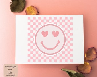 Hart Smiley PNG, Smiley Gezicht, Smiley Valentine PNG, Valentijnsdag, Valentines PNG, Valentines Day Shirt, Valentines Gift, Valentines