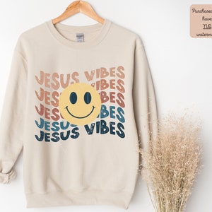 Jesus Vibes PNG, Jesus Vibes, Jesus Png, Jesus Shirt, Christian Png, God Png, Jesus Sublimation Designs, Christian Shirts, Smiley Face Png