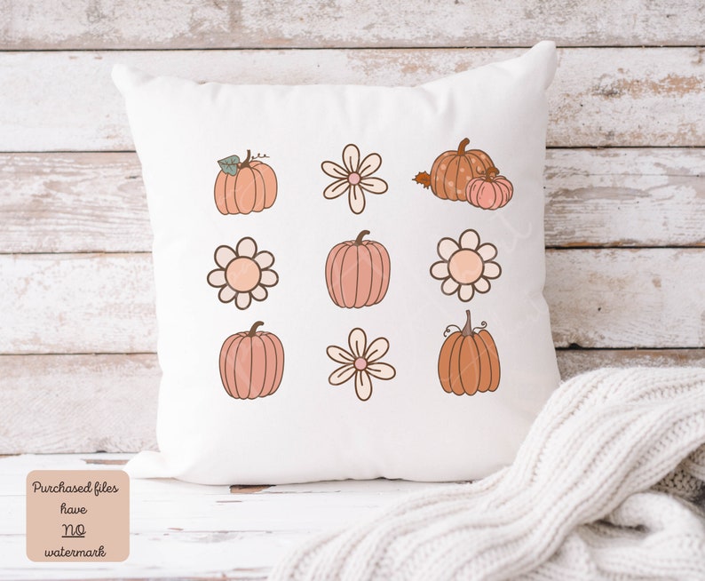 Boho höst PNG, glad höst, hej höst PNG, pumpakrydda PNG, läskiga vibbar, halloween PNG, pumpa PNG, höst PNG, pumpor PNG, thanksgiving bild 9