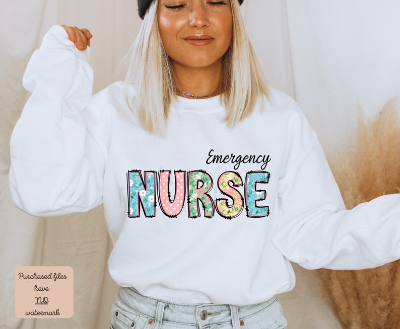 Emergency Nurse Png for Sublimation Nurse Png Design Nursing - Etsy