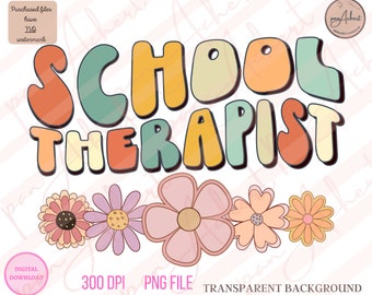 School Therapist Png, School Therapist, Therapist PNG, School Counselor, School Counselor Png, Guidance Counselor PNG, Retro Png, Boho Retro