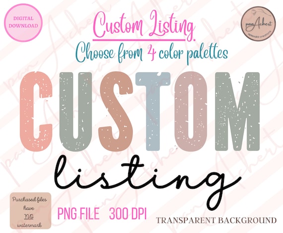 Custom PNG, Custom PNG File, Custom PNG Design, Personalized Png, Custom Designs, Custom Listing, Custom Mascot, Custom Name Png, Custom
