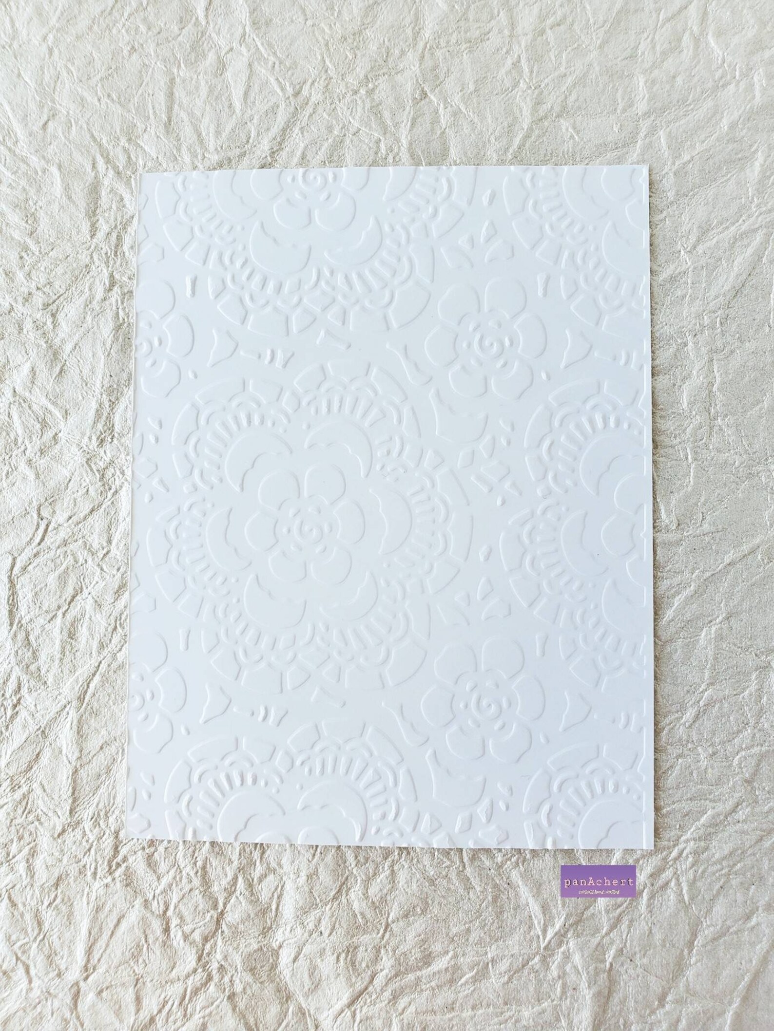 Fancy Lace Embossed on a 120lb Thick White Cardstock Etsy