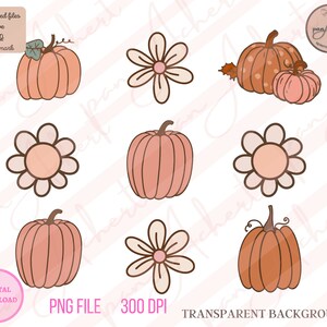 Boho höst PNG, glad höst, hej höst PNG, pumpakrydda PNG, läskiga vibbar, halloween PNG, pumpa PNG, höst PNG, pumpor PNG, thanksgiving bild 2