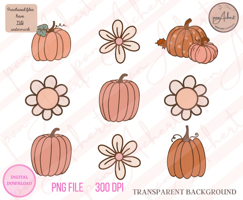 Boho höst PNG, glad höst, hej höst PNG, pumpakrydda PNG, läskiga vibbar, halloween PNG, pumpa PNG, höst PNG, pumpor PNG, thanksgiving bild 2