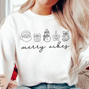 Merry Vibes Png, Merry Vibes, Merry Christmas PNG, Minimalist Christmas, Merry and Bright, Christmas PNG, Merry Vibes Shirt, Minimalist PNG