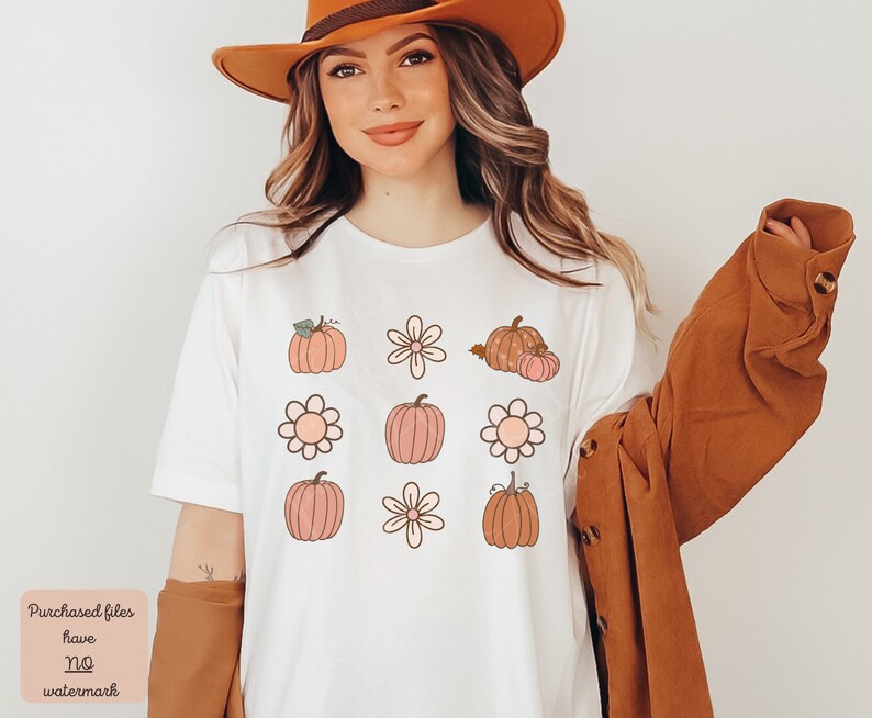 Boho höst PNG, glad höst, hej höst PNG, pumpakrydda PNG, läskiga vibbar, halloween PNG, pumpa PNG, höst PNG, pumpor PNG, thanksgiving bild 6