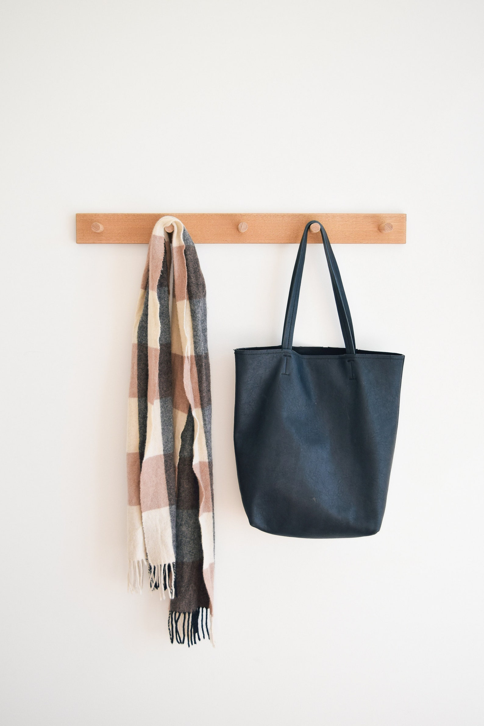 Tasmanian Oak Coat Peg Board Rack: Entryway Organizer - Etsy