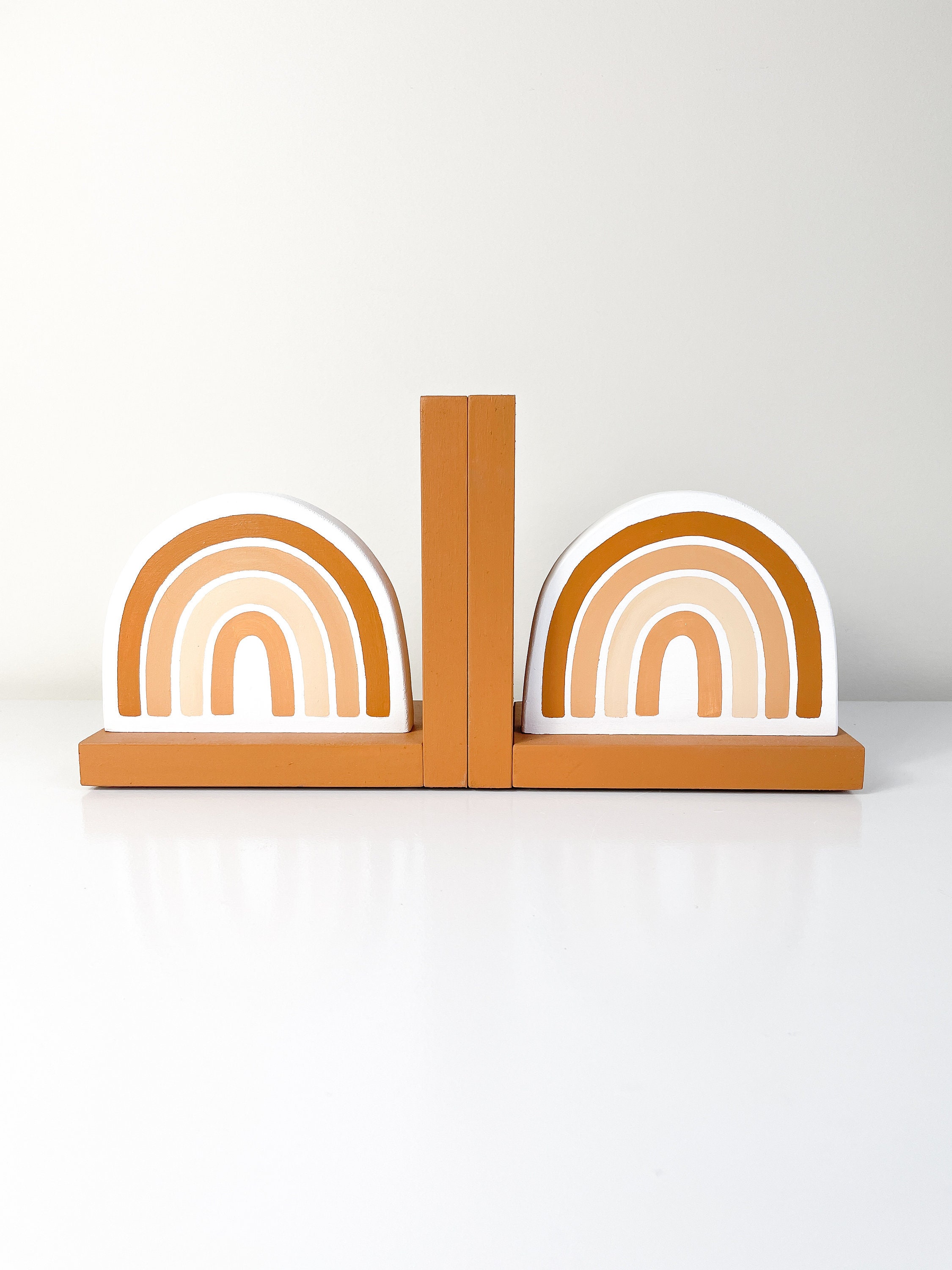 Boho Rainbow Bookends Kids Nursery Decor Baby Shower Gift Etsy
