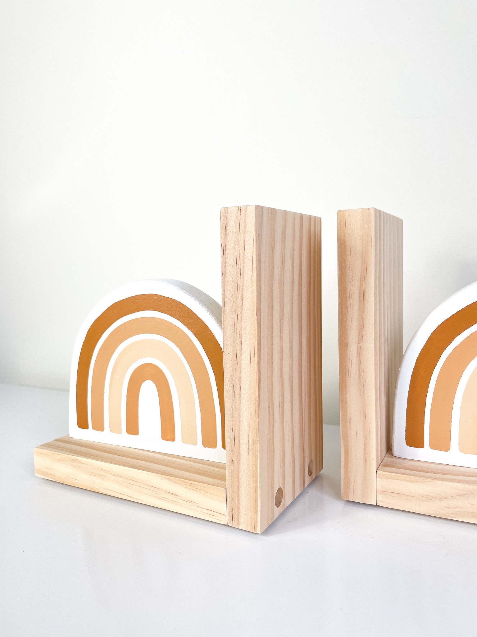 Boho Rainbow Bookends Kids Nursery Decor Baby Shower Gift Etsy Australia