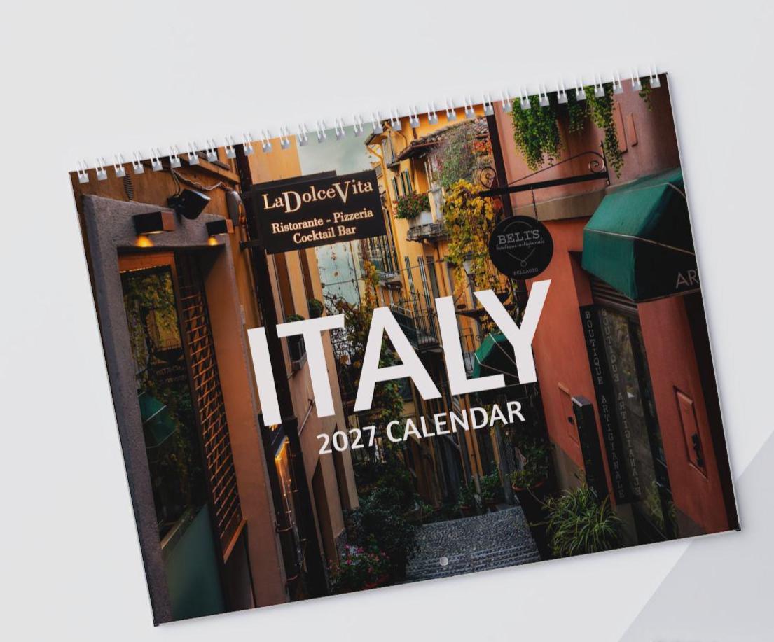 2027 Italy Wall Calendar Photography European Vacation Gift Souvenir - Etsy