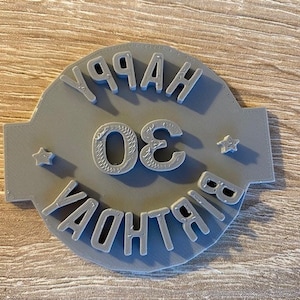 30th Happy Birthday Fondant Icing Cupcake Cake Cookie Embosser Stamp