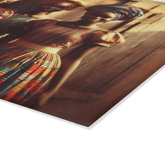 dress cutting board Wendy Costa glass cutting board Geranium dress