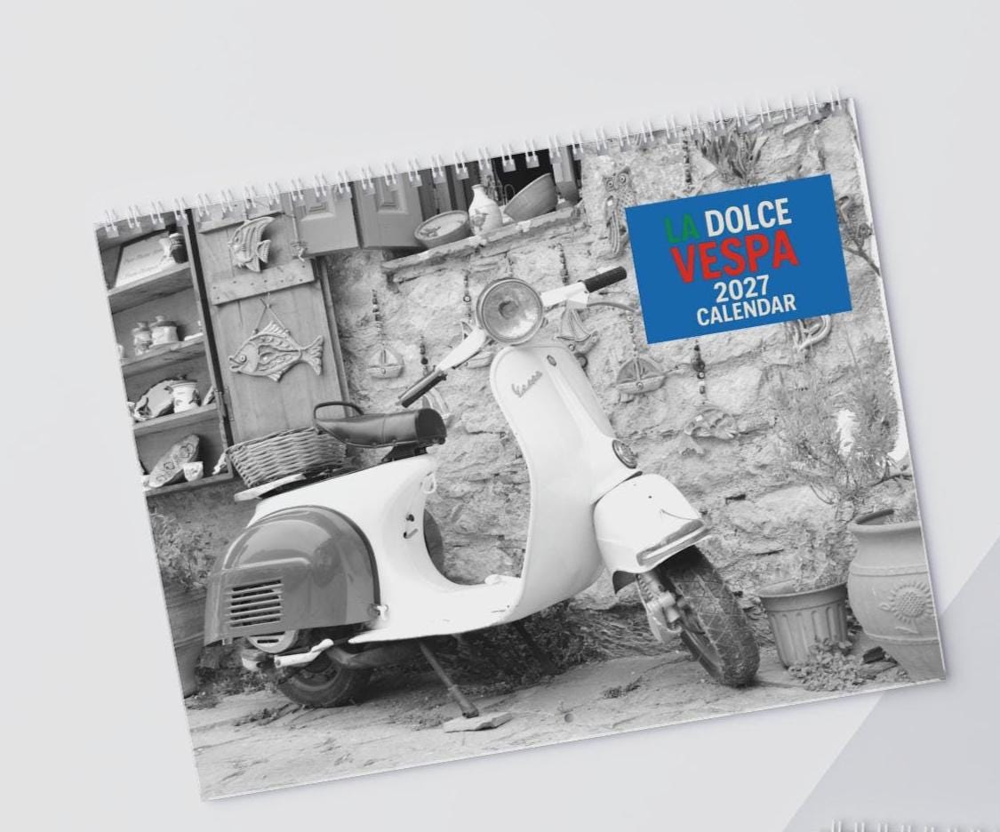 Vespa Calendar - Etsy