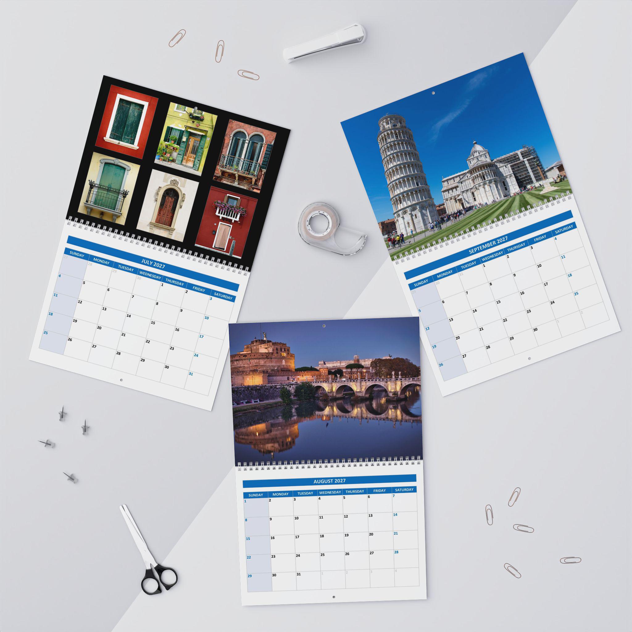 2027 Italy Wall Calendar Photography European Vacation Gift Souvenir - Etsy
