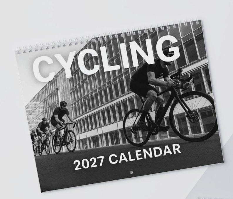 2027 Cycling Wall Calendar | Bicycle Photography Monthly Calendar - Etsy