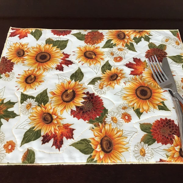 Sunflower Placemats Etsy