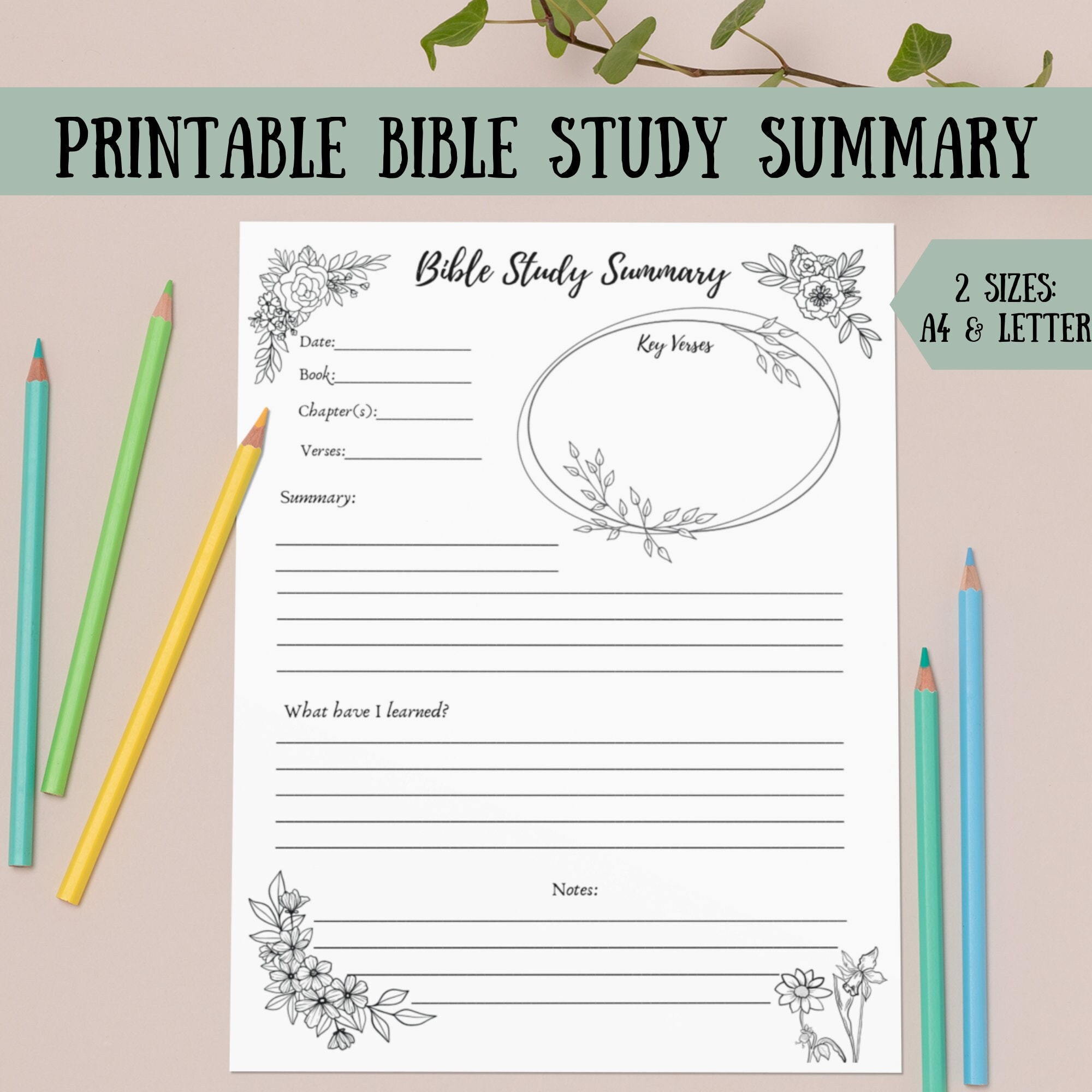 Printable Bible Study Summary Bible Study Supplies Womens Ministry