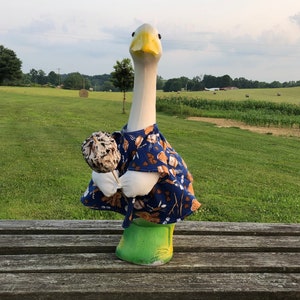 Spring Bonfire S&#39;mores Outfit for 23-28 Inch (Large) Concrete or Plastic Lawn Goose/Duck