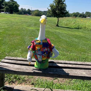Back to School Outfit for 23-28 Inch (Large) Concrete or Plastic Lawn Goose/Duck