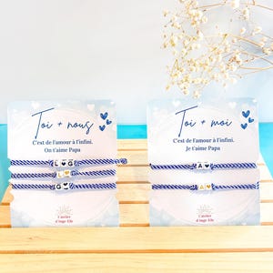 Carte Bijou-Bracelet Matchy-matchy " Papa"