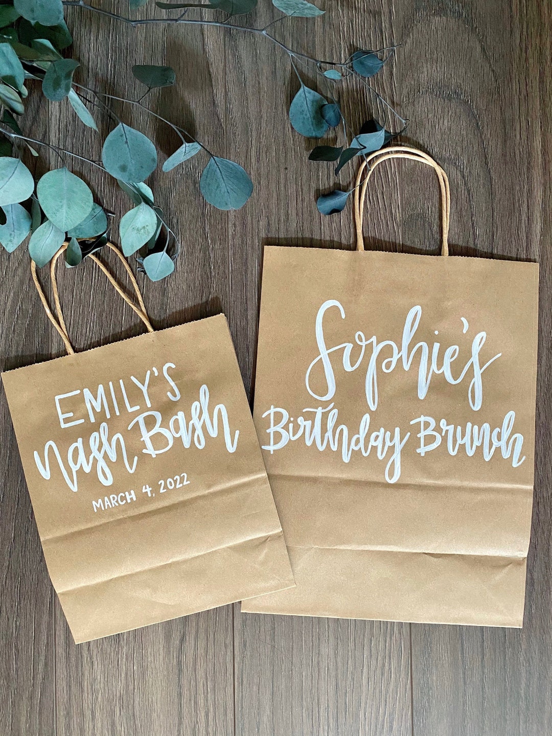 Personalized Bridal Party Gift Bags, Bridesmaid Gift Bags, Groomsmen