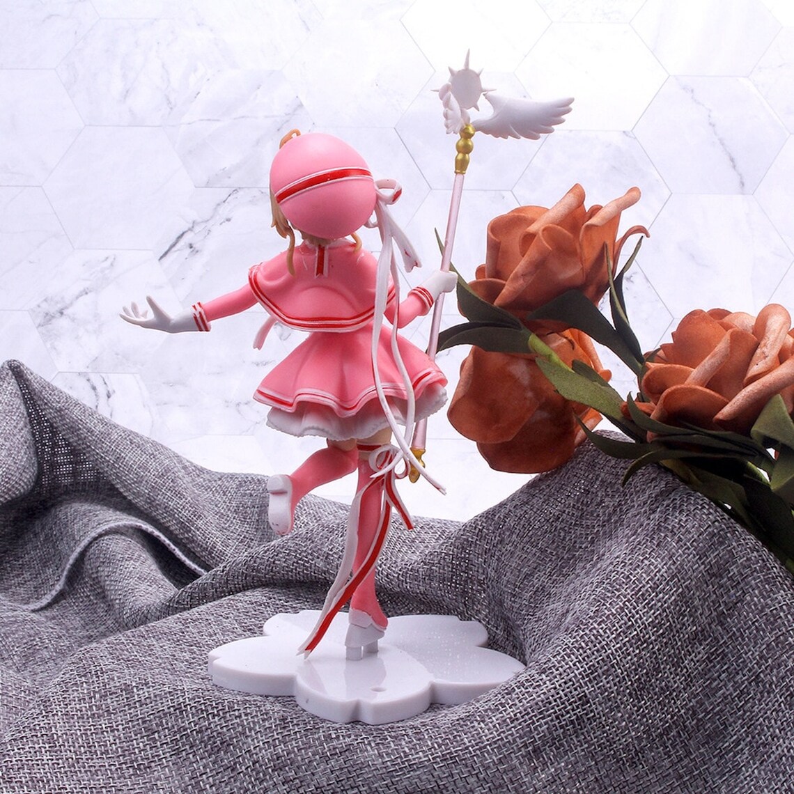 Sakura Character Statue Figurine Handmade Anime Character | Etsy