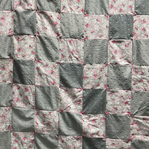 Handmade Minky Flannel Ladybug Star Baby Toddler Blanket :)