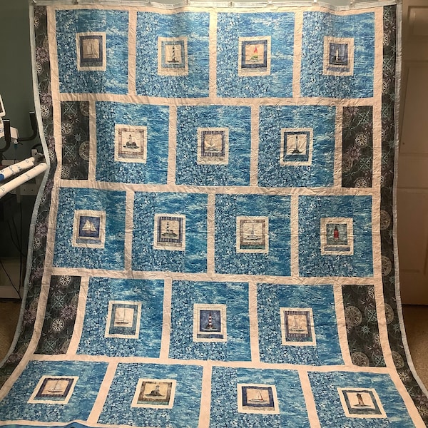 Lighthouse Quilt Etsy