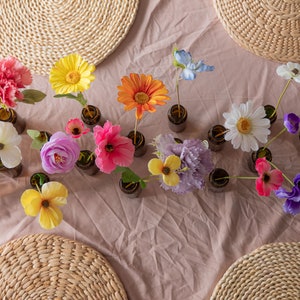 Mélange de fleurs sauvages pour pièce maîtresse de vase/mariage printemps-été/arrangement de fleurs en soie image 8