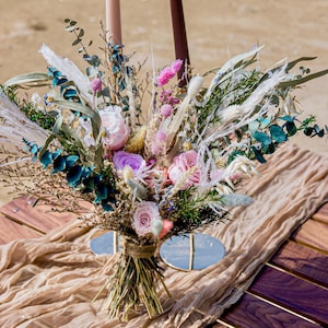 Wildflower bouquet / dried and preserved flower  / summer boho wedding bouquet