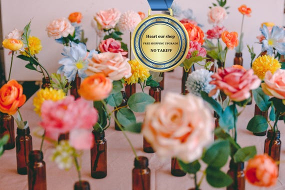 Mixed vibrant silk flower for bud vase wedding centerpieces: summer Bridgerton wedding flower and home decor