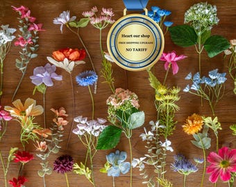 Mixed Wildflower Loose Stems | Artificial Floral Arrangement, Wedding Decor