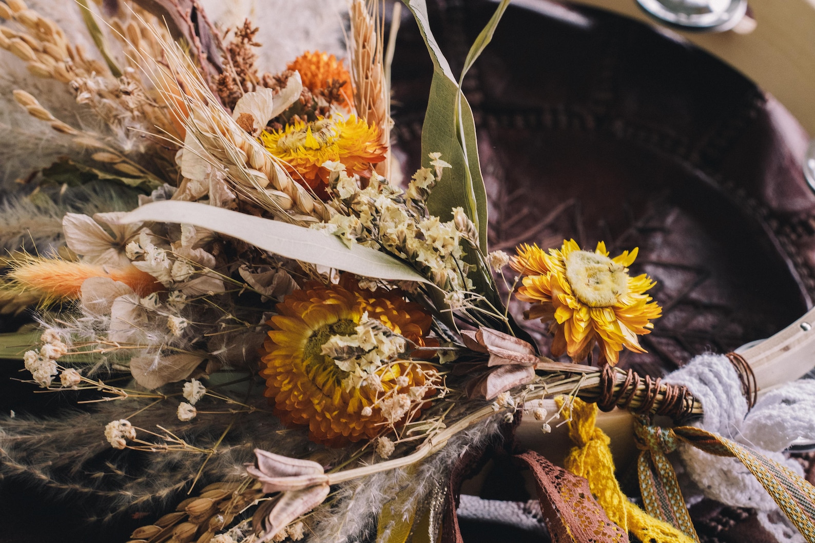 Alternative Wedding Bouquet Tambourine/ Flower Girl Etsy