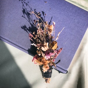 Dried flower boutonniere/ buttonhole/ Gothic Halloween rustic boutonniere/ winter wedding boutonniere/ fall wedding/ black wedding image 5