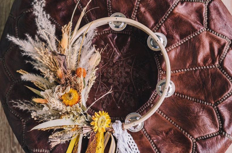 Alternative Wedding Bouquet Tambourine/ Flower Girl Etsy