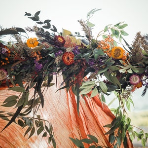 Ghirlanda da tavolo di Halloween / Arco floreale di Halloween / Centrotavola per matrimonio / Arco per matrimonio / Verde artificiale