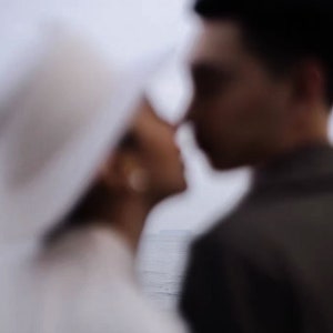 Sombrero blanco nupcial con velo para boda / Boho Tiara / Sombrero de boda / Velo nupcial imagen 5