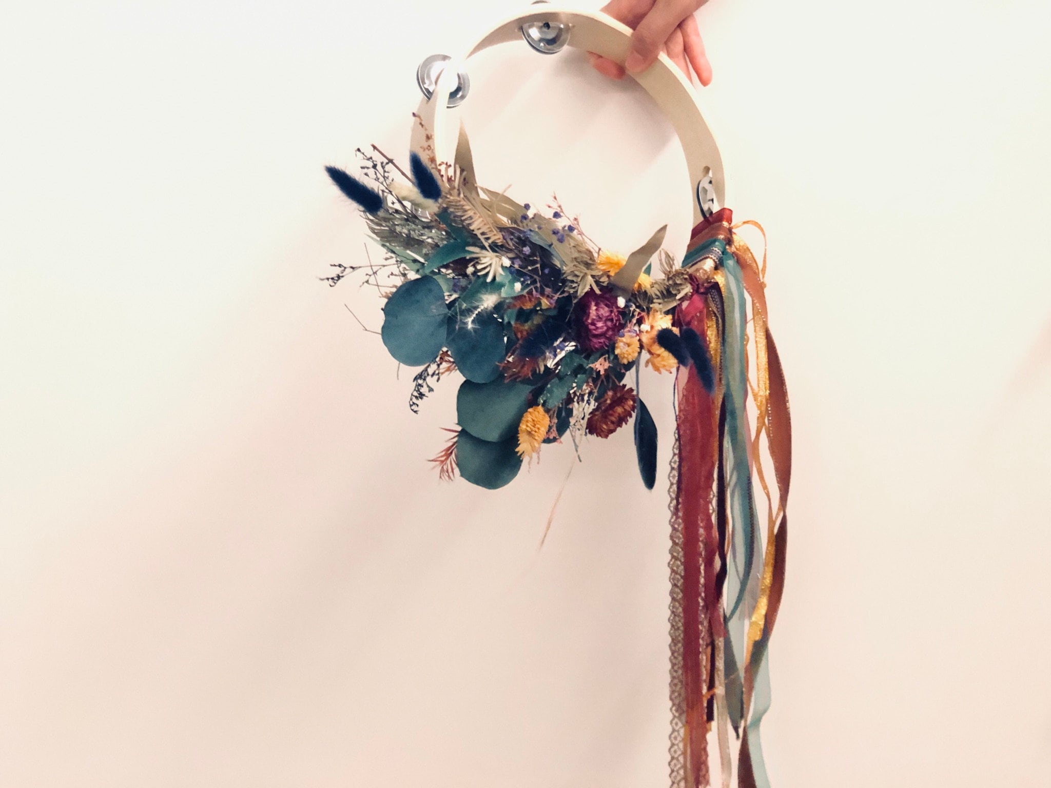 Alternative Wedding Bouquet Tambourine/ Flower Girl Accessories 